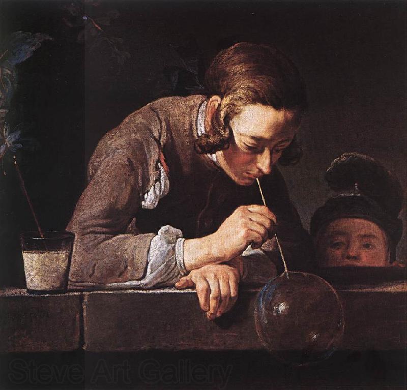 jean-Baptiste-Simeon Chardin The Soap Bubble Germany oil painting art